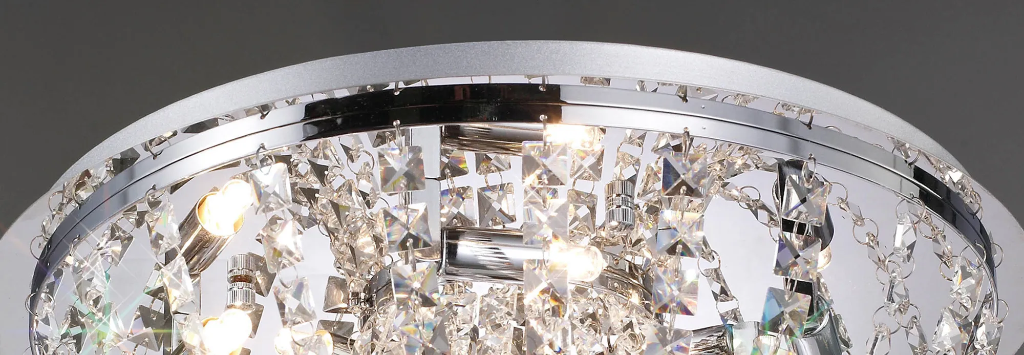 Cosmos Crystal Ceiling Lights Diyas Flush Crystal Fittings